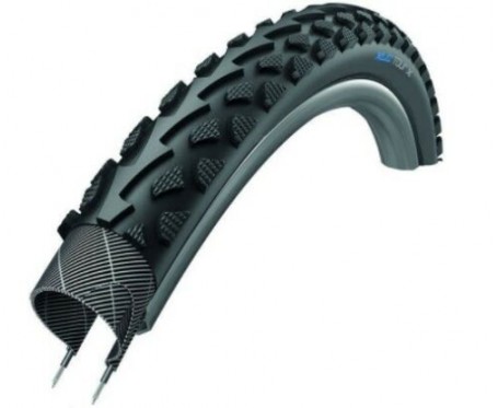 24 x 2.00 Black Mountain bike Tyre + FREE TUBE 24x2.00